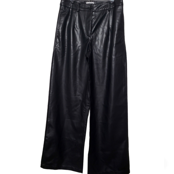 Lattelier Black PU Leather Pants Size M - Picture 7 of 9